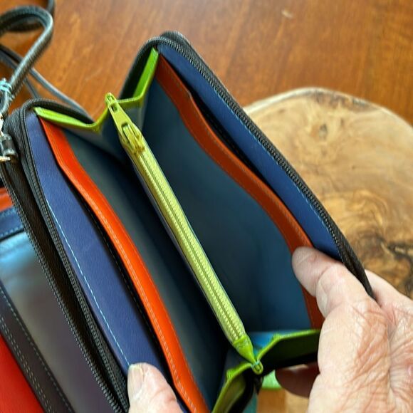 Mywalit Double Zip Mega Purse with Shoulder Strap - Picture 3 of 10